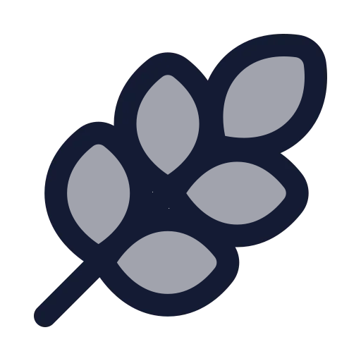 Wheat Icon in Duotone Rounded style