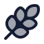 Wheat icon with duotone rounded style
