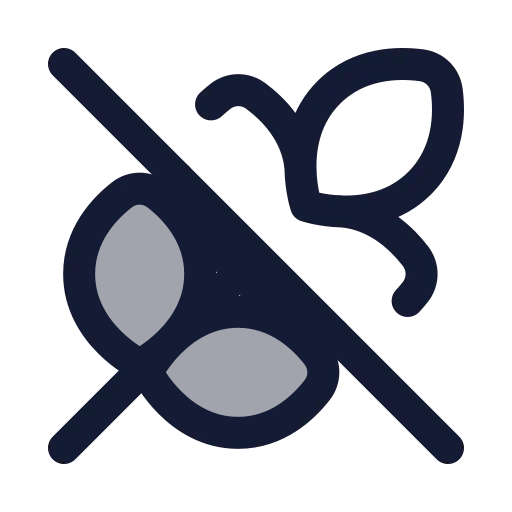 Wheat Off Icon in Duotone Rounded style