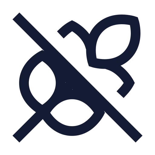 Wheat Off Icon in Stroke Sharp style