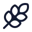 Wheat icon with stroke standard style