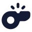 Whistle icon with solid rounded style