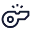 Whistle icon with stroke sharp style