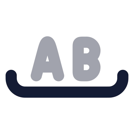 Whole Word Icon in Bulk Rounded style