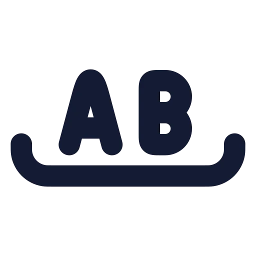 Whole Word Icon in Solid Rounded style