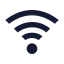 Wifi icon with solid sharp style