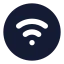 Wificircle icon with solid standard style