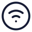 Wificircle icon with stroke standard style
