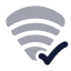 Wificonnected icon with bulk rounded style