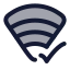 Wificonnected icon with duotone rounded style