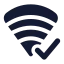 Wificonnected icon with solid standard style
