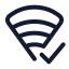 Wificonnected icon with stroke standard style