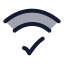 Wificonnected icon with duotone rounded style