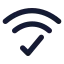 Wificonnected icon with solid standard style