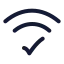 Wificonnected icon with stroke rounded style