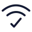 Wificonnected icon with stroke standard style