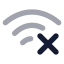 Wifidisconnected icon with bulk rounded style
