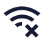 Wifidisconnected icon with solid sharp style