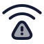 Wifierror icon with duotone rounded style