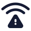 Wifierror icon with solid standard style