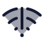 Wifierror icon with duotone rounded style