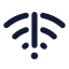 Wifierror icon with solid standard style