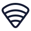 Wififullsignal icon with stroke rounded style