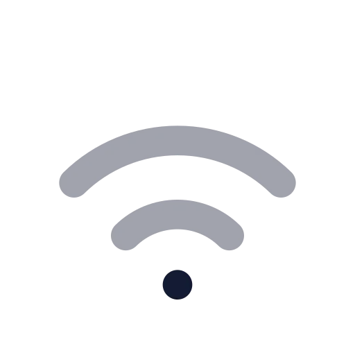Wifi High Icon in Bulk Rounded style