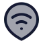 Wifilocation icon with duotone standard style