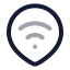 Wifilocation icon with twotone rounded style