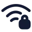 Wifilock icon with solid rounded style