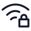 Wifilock icon with stroke standard style