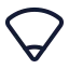 Wifilowsignal icon with duotone standard style