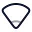 Wifilowsignal icon with twotone rounded style