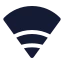 Wifimediumsignal icon with solid sharp style