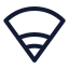 Wifimediumsignal icon with stroke sharp style