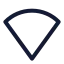 Wifinosignal icon with stroke sharp style