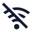 Wifioff icon with solid sharp style