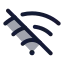 Wifioff icon with duotone rounded style