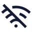 Wifioff icon with solid sharp style