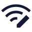 Wifipen icon with solid sharp style