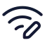 Wifipen icon with stroke rounded style