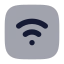 Wifisquare icon with bulk rounded style