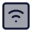Wifisquare icon with duotone standard style