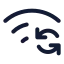 Wifisync icon with stroke standard style