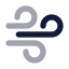 Wind icon with bulk rounded style