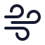Wind icon with duotone standard style