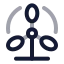 Windpower icon with twotone rounded style