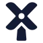 Windpower icon with solid standard style