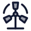 Windpower icon with duotone standard style